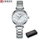 Fashion Stainless Steel Women Luxury Watch Analog Quartz Wristwatch Ladies Elegant Dress Watches Gift Clock Relogio Feminino