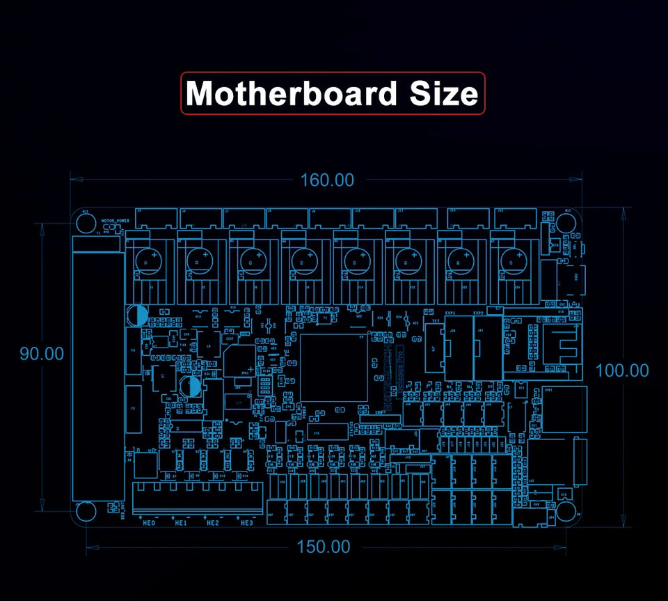 BIGTREETECH Octopus Pro 3D Printer Motherboard 60V 8-axis Support TMC5160 Pro TMC2209 for Ender3 VORON 2.4 3D Control Board