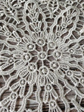 Pastoral Round Hand Crochet Cotton Placemat For Dining Kitchen Restaurant Coaster Balcony Coffee Table Mat Christmas Decoration