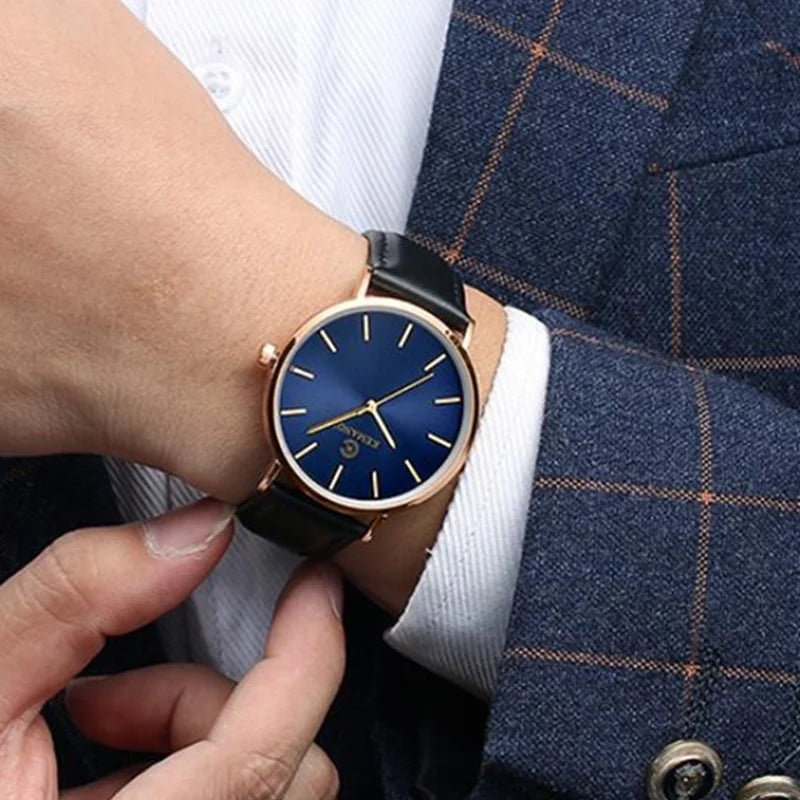 2022 Minimalist Men's Watch Ultra Thin Men's Watches For Men Fashion Simple Business Watch Leather Clock Reloj Hombre Relogio