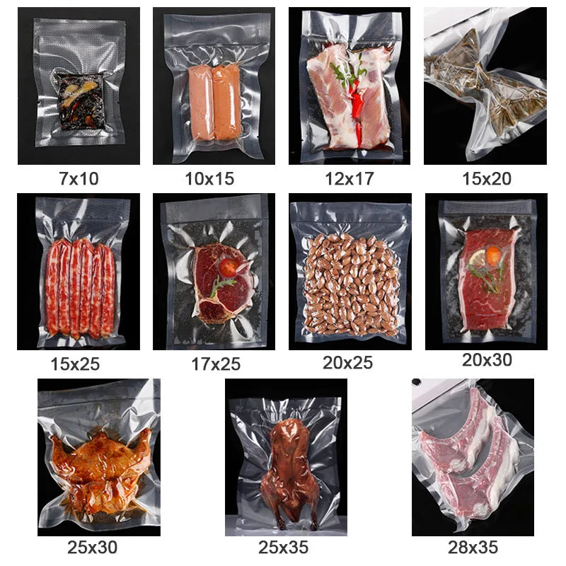 Kitchen Food Vacuum Sealer Bags Food Fresh Long Keeping 7x10 10x15 15x20 15x25 20x25 20x30 25x30 25x35 28x35cm