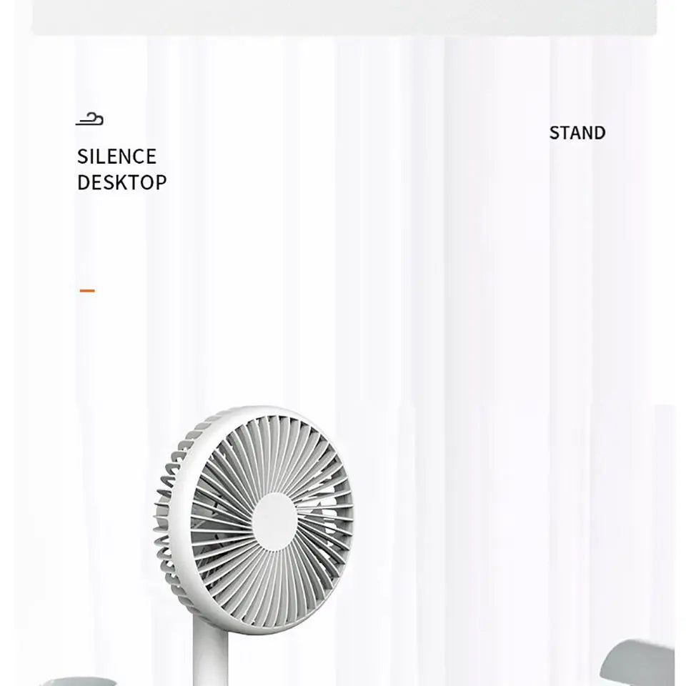 THANKSHARE Desktop Fan 2000mAh Battery Capacity USB Charging Desk Super Mute Laptop Cooler Desktop Fan 4 Speed Cooling Gadgets