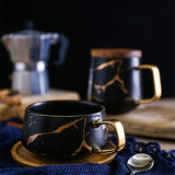 Coffee Mugs Marble Gold Inlay Mug Breakfast Mug Office Home Drinkware Milk  Cup Dropshipping