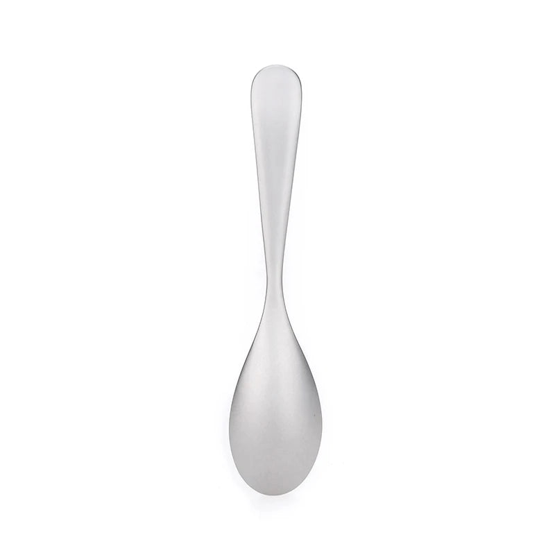 Keith Pure Titanium Rice Spoon Dessert Ice Cream Table Spoon for Kid Restaurant Picnic Tableware Bacteriostatic Healthy Flatware