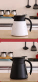 600ml Stainless Steel Thermal Coffee Carafe Double Wall Thermos Carafes for Home, Office, Keep Beverages Hot - garrafa térmica
