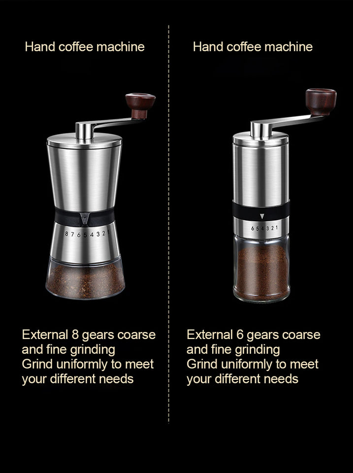 Manual Coffee Grinder High Quality Hand Coffee Mill with Ceramic Grinding Core Adjustable Home Portable Coffee Grinding Tools