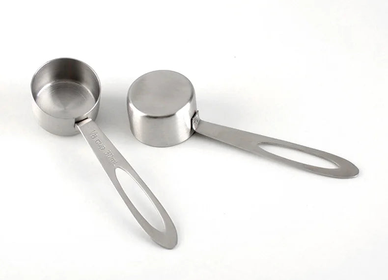 30ml/10g Coffee Bean Spoon Stainless Steel Teaspoons Measure Spoon Coffee Scoop Milk Powder Spoon Home Kitchen Measuring Tool