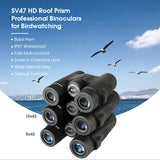Svbony SV47 Binoculars for Adults, 8x32/8x42/10x42 Bak4 Prism HD FMC Lens Waterproof for Nature Observation Safari Watch Bird