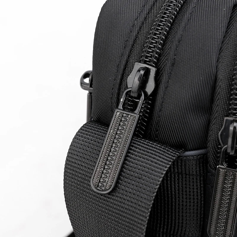Crossbody Shoulder Bag Men Zipper Travel Messenger Pack Male Shoulder Sling Working Bags Bookbag Briefcase Casual Sling Bag Male
