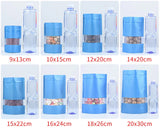 100PCS Stand-up Matte Aluminum Foil Window Ziplock Bag DIY Snack jewelry Spice Candy Customize Logo Brand Gift Storage Pouches