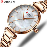 Fashion Stainless Steel Women Luxury Watch Analog Quartz Wristwatch Ladies Elegant Dress Watches Gift Clock Relogio Feminino
