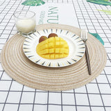Anti Slip Heat Resistant Coasters for Coffee Tea Mug, Round Table Mat Linen Drink Coaster, Kitchen Accessories Decor Placemats