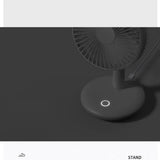 THANKSHARE Desktop Fan 2000mAh Battery Capacity USB Charging Desk Super Mute Laptop Cooler Desktop Fan 4 Speed Cooling Gadgets