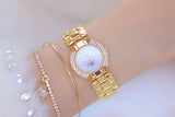 Women Luxury Brand Watch 2025 Dress Silver Gold Women Wrist Watch Quartz Diamond Ladies Watches Female Clock Bayan Kol Saati