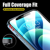 3-4PCS Full Cover Tempered Glass For iPhone 11 12 13 14 15 Pro Max Screen Protector For iPhone X XR Xs Max Protective Glass Film
