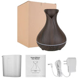 High Quality 500ml Air Humidifier Aroma Essential Oils Diffuser Perfume Wood Grain Aromatherapy Remote Control for Home Bedroom