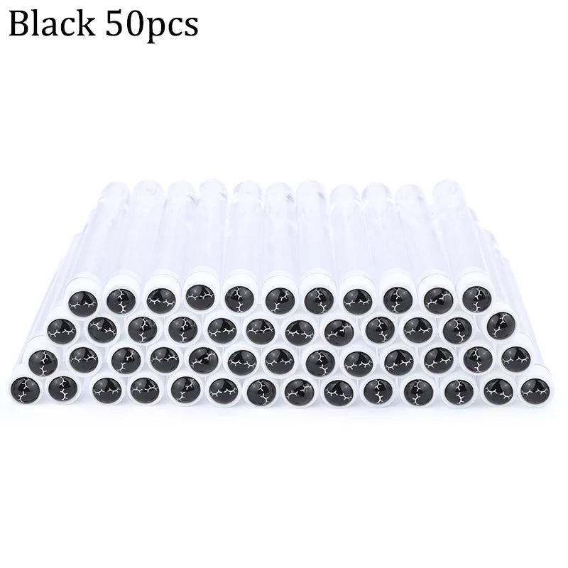 Reusable Eyebrow Brush Tube Disposable Eyelash Brushes Mix Eyebrow Brush with New Eelash Resin Drill Replaceable Makeup Brushes
