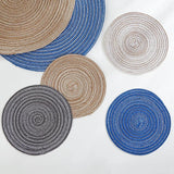 Anti Slip Heat Resistant Coasters for Coffee Tea Mug, Round Table Mat Linen Drink Coaster, Kitchen Accessories Decor Placemats