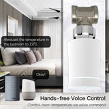 MOES ZigBee3.0 TRV New Radiator Actuator Valve Tuya Smart Programmable Thermostat Temperature Heater Alexa Voice Control