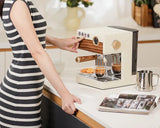 Coffee Maker Stainless Steel Italian Household Small Semi-Automatic Coffee Machine Steam Milk Bubble Concentration Office Steam