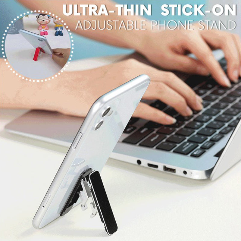 Phone Tablet Lazy Person Stand Ultra-Thin Stick On Adjustable Phone Stand Lightweight Foldable Cellphone Stand For Smartphone