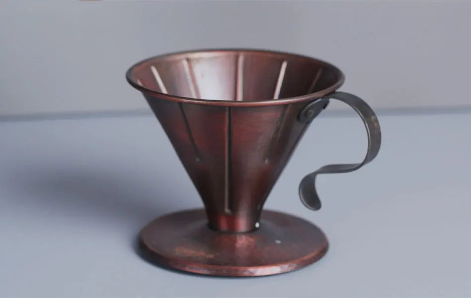 Pure Red Copper Coffee Tea Pot Cup Spoon Set Drinkware Long Gooseneck Spout Kettle Hand Drip Kettle turkish Coffee Maker Set