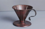Pure Red Copper Coffee Tea Pot Cup Spoon Set Drinkware Long Gooseneck Spout Kettle Hand Drip Kettle turkish Coffee Maker Set