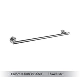 Bathroom Accessories Hardware Set Kit Towel Bar Wall Mount Matt Black Toilet Paper Holder Hand Robe Hook Hanger Stainless Steel