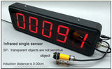 LED Digital Large Screen Electrostatic Induction Counter Infrared Automatic Production Line Pipeline Counting Electronic Counter