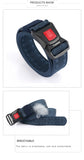 Solid Quick Release Metal Buckle Canvas Tactical Belts Comfortable Webbing Waistband Outdoor Corps Training Hiking Belt For Men