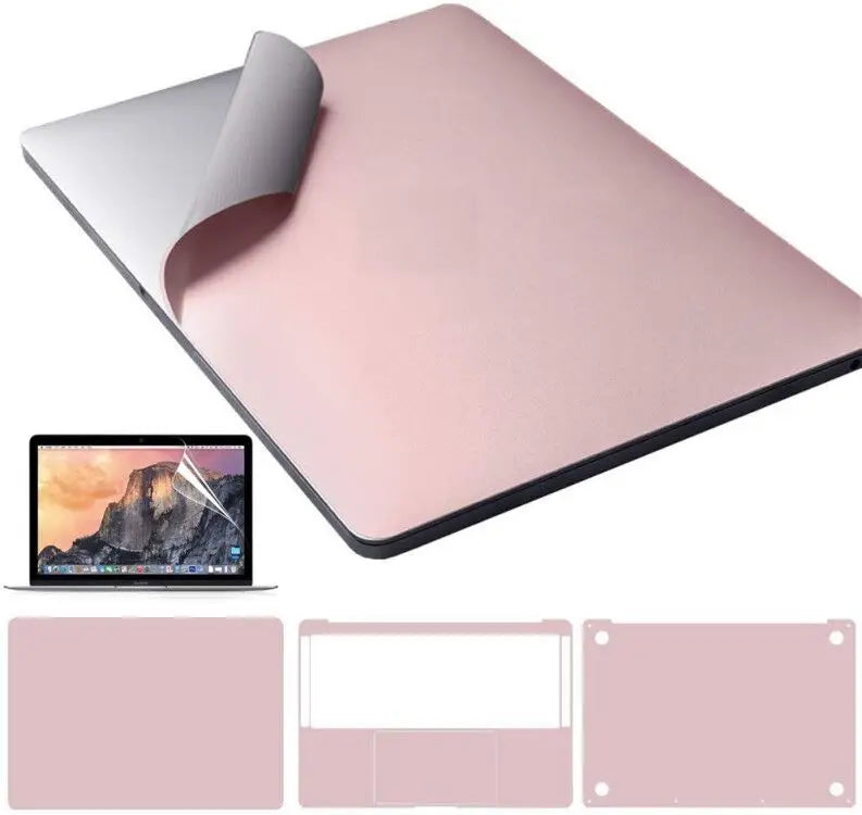 Rose Gold Full Body Skin for MacBook air (13-inch, A1931 A1932 A2179 A2337), Full-Cover Protective Vinyl Decal Sticker