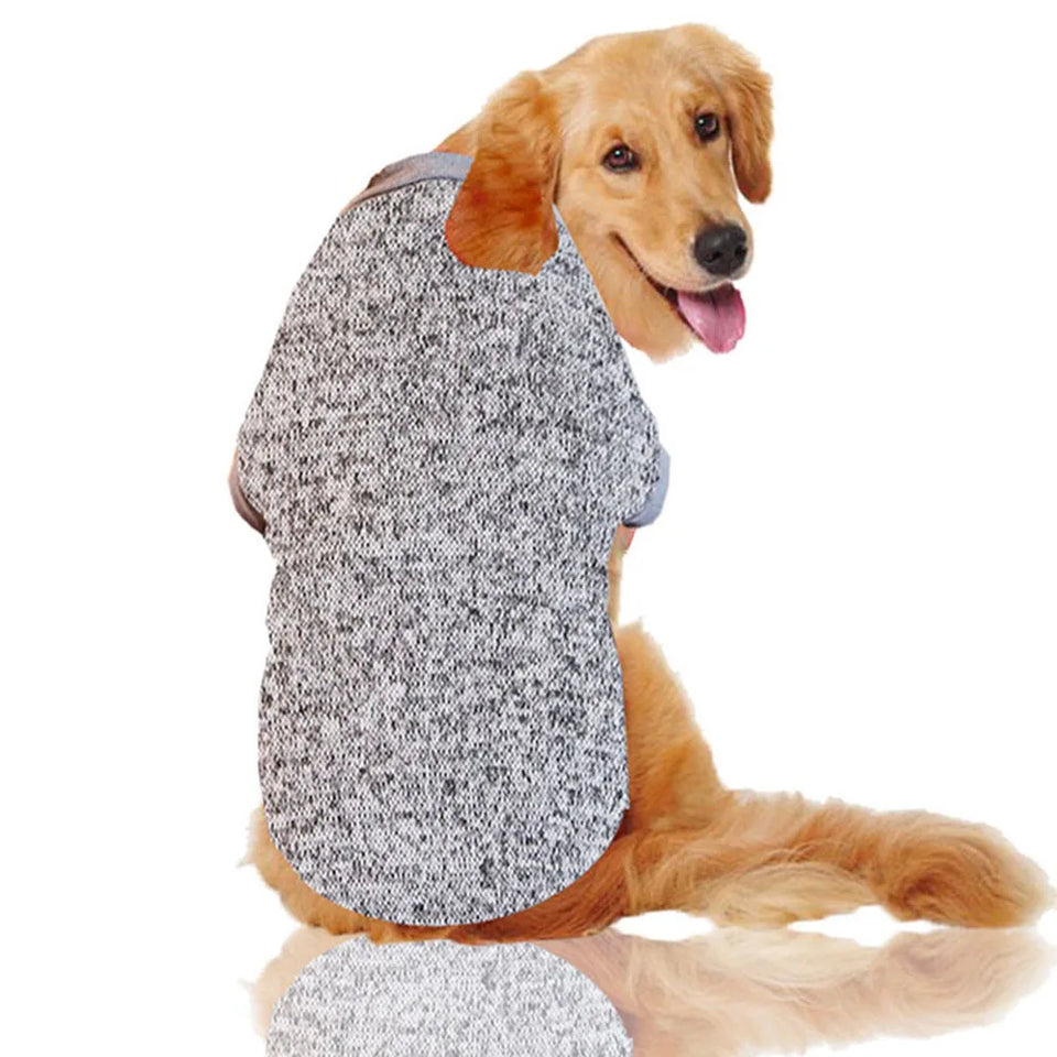 3XL-9XL Winter Warm Large Dog Clothes For Big Dogs Sweater Hoody Pet Wool Sweatshirt Coat For Labrador Samoyed Retriever Alaskan