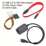 USB 2.0 to IDE SATA S-ATA 2.5 3.5 HD HDD Hard Drive Adapter Converter