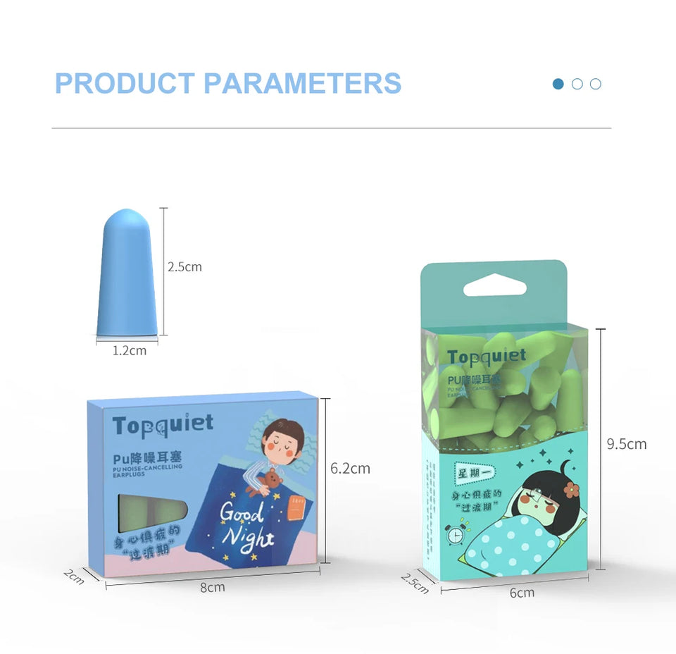 TISHRIC Soft Sleep Earplugs Sleeping Ear Plugs Noise Plugs For Sleeping Noise Reduction Sound Insulation Ear Protection