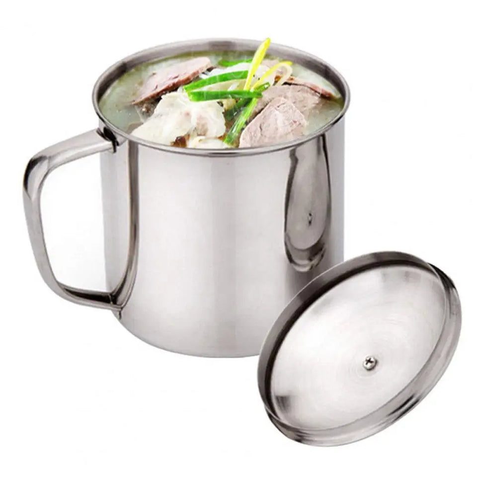 Coffee Tea Handle Cup Drinking Mug Ecofriendly Handle Design Large-capacity Stainless Steel Water Tea Storage Bottle for Camping