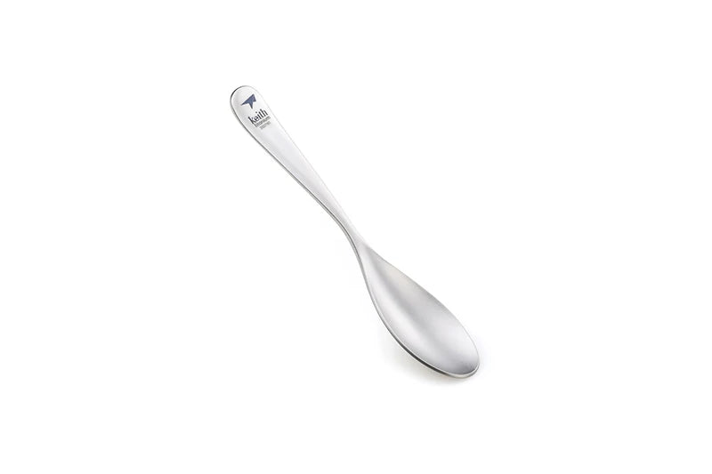 Keith Pure Titanium Rice Spoon Dessert Ice Cream Table Spoon for Kid Restaurant Picnic Tableware Bacteriostatic Healthy Flatware