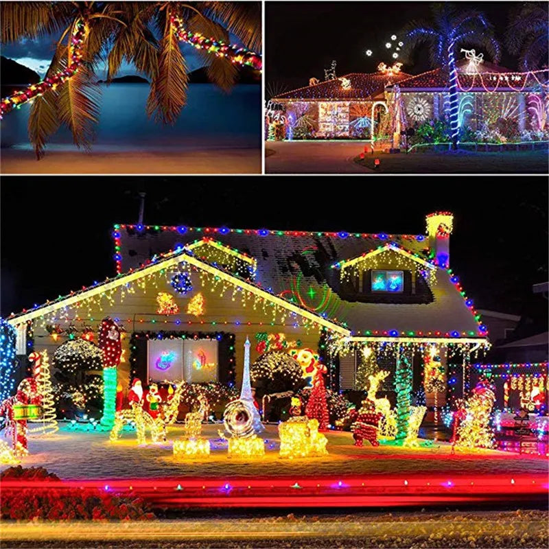 Fairy Lights AA Battery Powered 1M 10 2M 20 3M 30 5M 50 10M 100Leds Silver Led Copper Wire String Light Decorative Fairy Lights