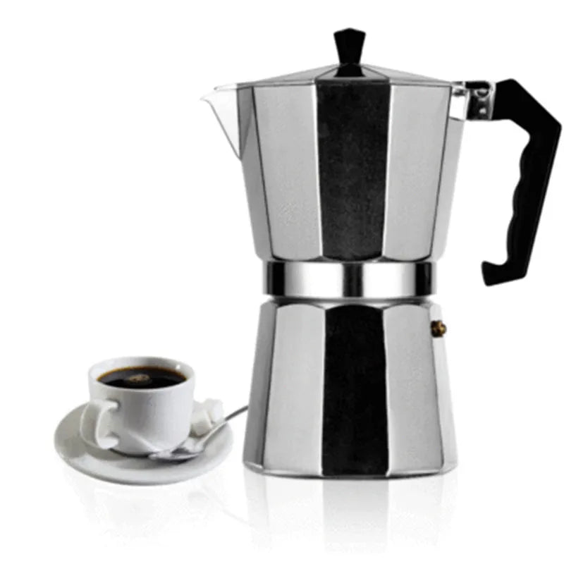 Alloy Mocha Pot 1 Cup 50ml Home Coffee Pot Household Octagonal Moka Coffee Tools