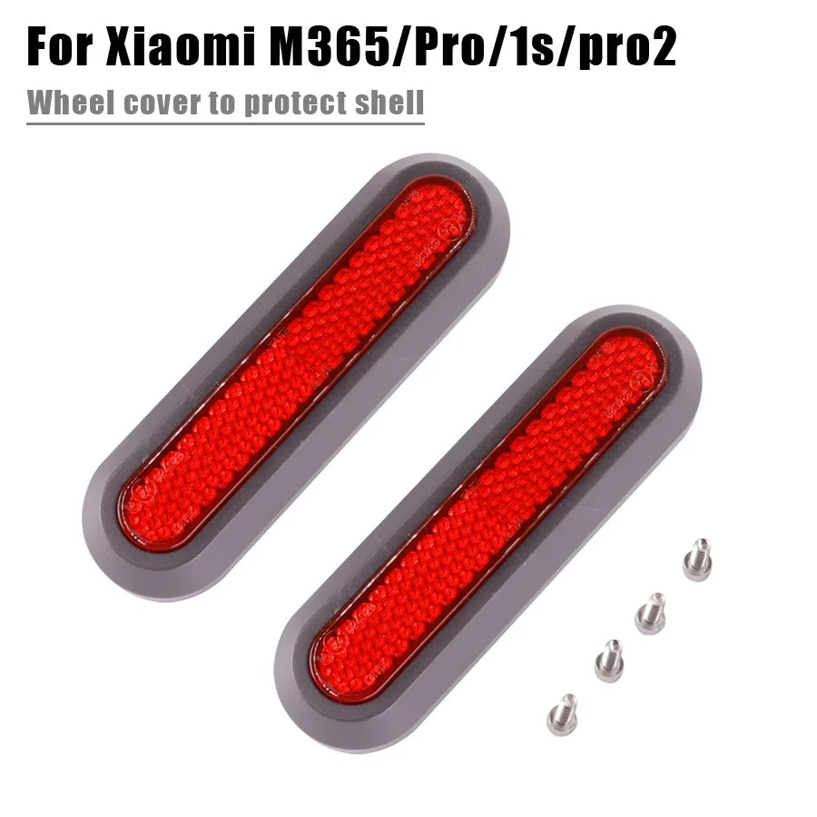 Wheel Cover Protect Shell For Xiaomi Electric Scooter Pro 2/1s/M365 Front Rear Safety Reflective Parts yellow reflector