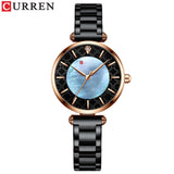 Fashion Stainless Steel Women Luxury Watch Analog Quartz Wristwatch Ladies Elegant Dress Watches Gift Clock Relogio Feminino