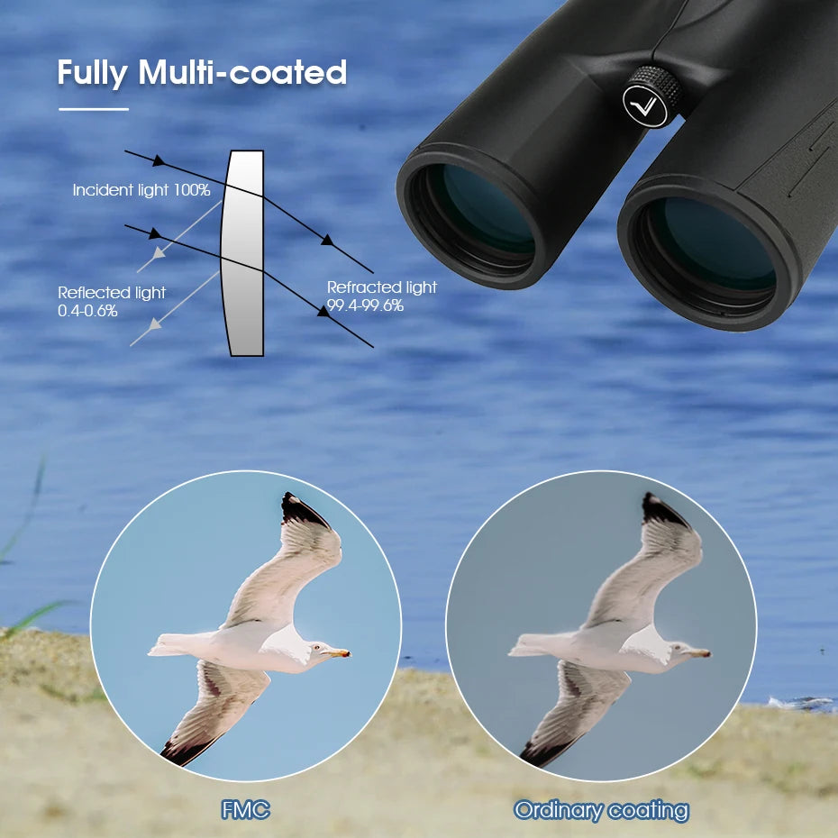 Svbony SV47 Binoculars for Adults, 8x32/8x42/10x42 Bak4 Prism HD FMC Lens Waterproof for Nature Observation Safari Watch Bird