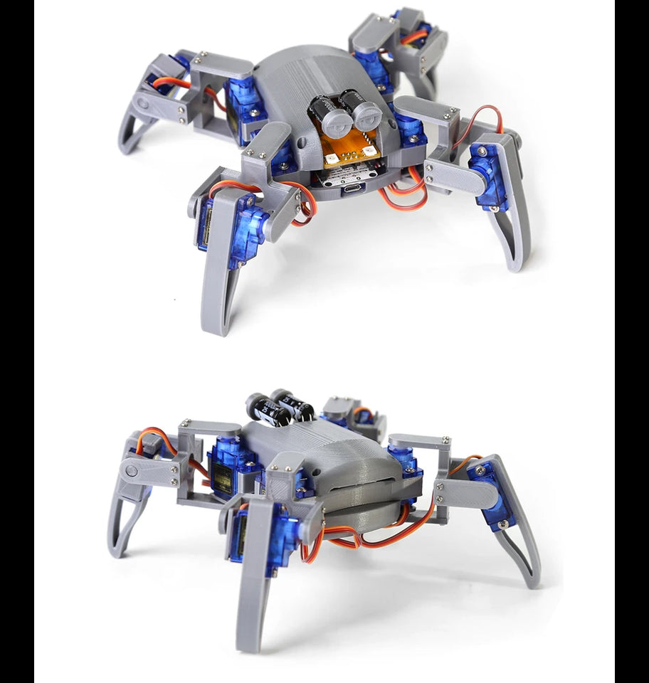 Quadruped Spider Robot  Kit v2.0 ESP8266，3D printed Bionic robot DIY NodeMCU Programming robot Maker Open source hardware