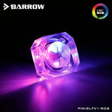 Barrow PC Water Cooling Flow Meter Indicator 5V 3 Pin LRC2.0 Version SLFV1-RGB for Water Cooling System RGB Flow Monitor