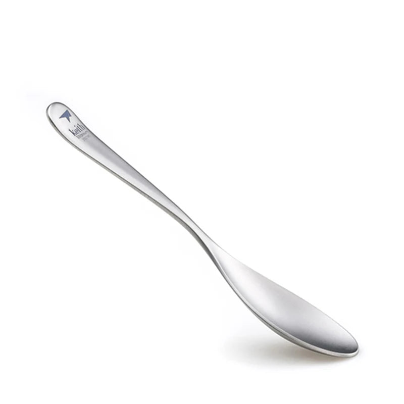 Keith Pure Titanium Rice Spoon Dessert Ice Cream Table Spoon for Kid Restaurant Picnic Tableware Bacteriostatic Healthy Flatware