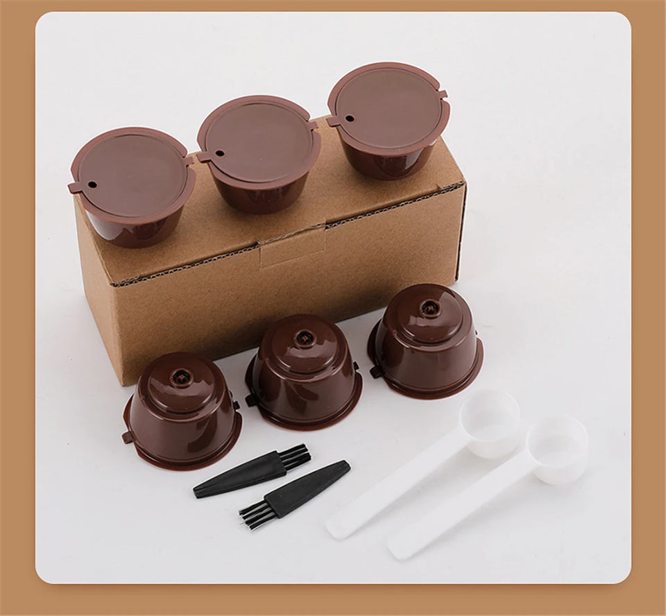 Reusable Coffee Capsule Filter Cup Coffee Machine Adapter Dripper Tea Baskets Pod Strainer for Nescafe Dolce Gusto Coffeeware