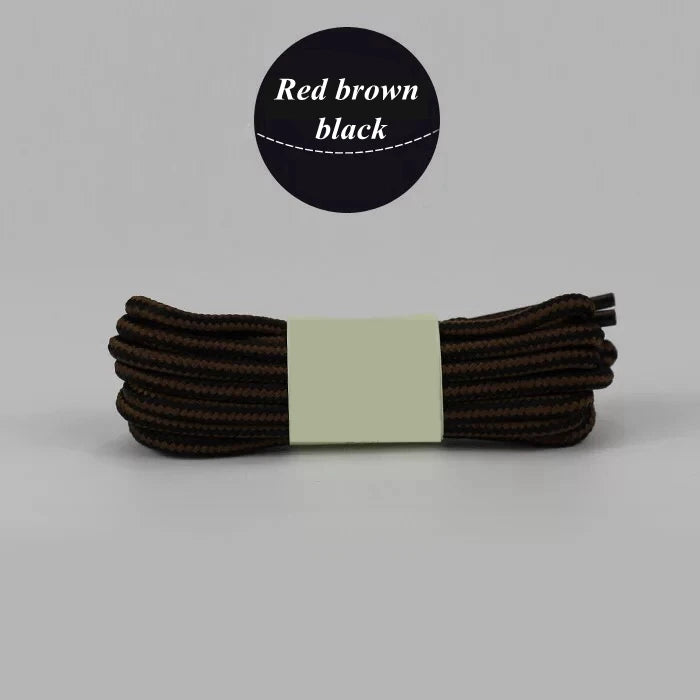 1 Pair 18 Colors Striped Double Color Shoe laces Round Outdoor Sneakers Shoelaces Cotton Boots Shoelace 70CM 90CM 120CM 150CM