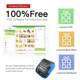 MHT-P29L Milestone Bluetooth 80mm Usb Thermal Receipt Printer Mini Tag Barcode Sticker Printer Receipt Printing Machine
