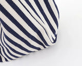 2023 Fashion Ladies Classic Striped Canvas Handbag Large Capacity Shoulder Bag For Female Simple Beach Casual Totes Shopping Bag