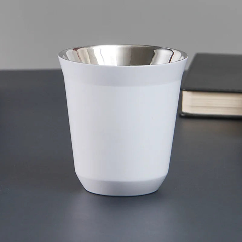 Custom Name Stainless Steel Espresso Cups Double Wall Insulated Cups Demitasse Cups Coffee Cup For Drinking Coffee, Gift for Him