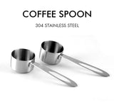 30ml/10g Coffee Bean Spoon Stainless Steel Teaspoons Measure Spoon Coffee Scoop Milk Powder Spoon Home Kitchen Measuring Tool